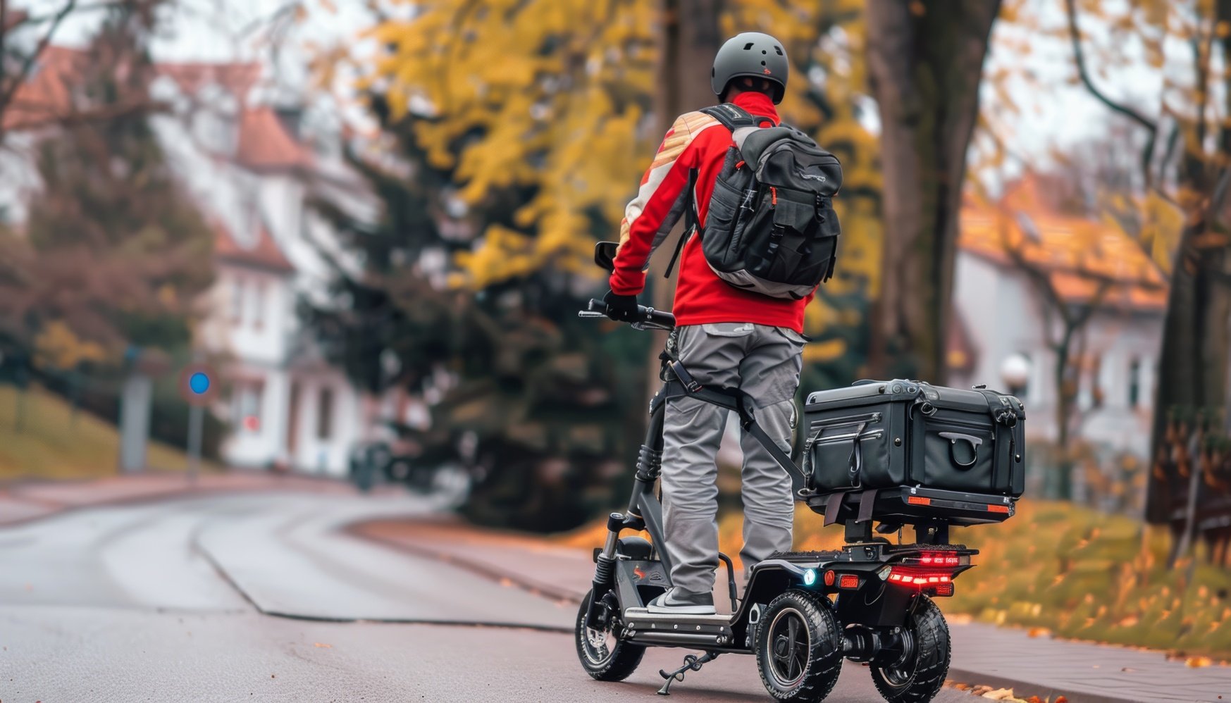 So könnte CHRIS aussehen – ein Mann steht auf dem Scooter